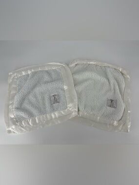 Lot of 2 Little Giraffe White Sherpa and Lixe Baby Lovey Gender Neutral